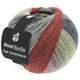 Lana Grossa MEILENWEIT 100g Yak Colorblock (ABOUT BERLIN) | 636-rosa/verde lime/antracite/grigio/ruggine puntinato