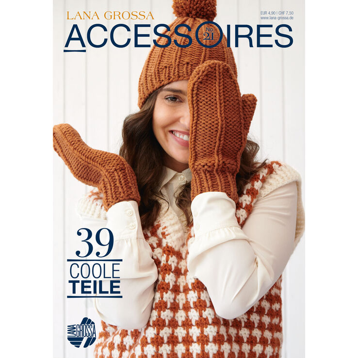 Lana Grossa ACCESSOIRES No. 21 - Rivista tedesca + istruzioni in inglese di Lana Grossa