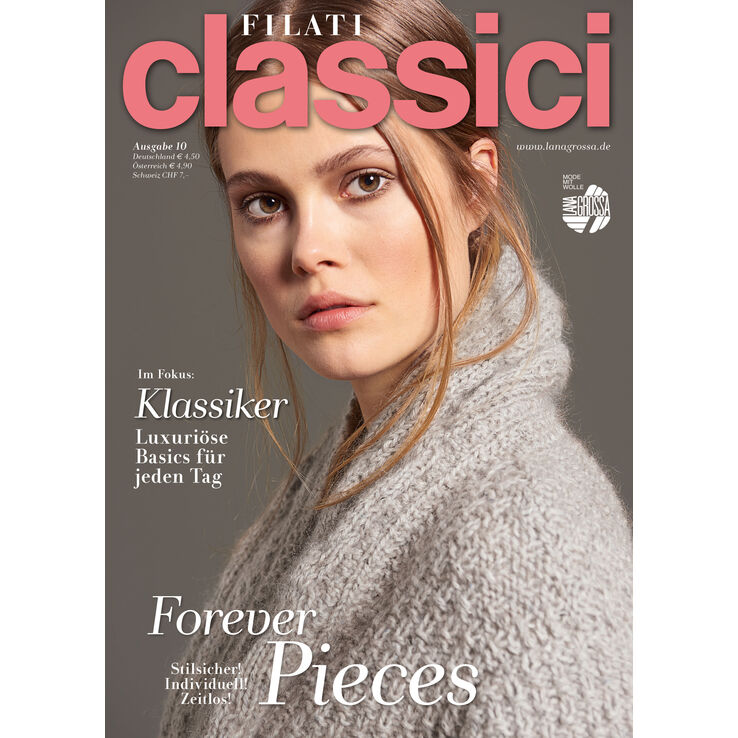 FILATI CLASSICI No. 10 - Rivista tedesca + istruzioni in francese di Lana Grossa