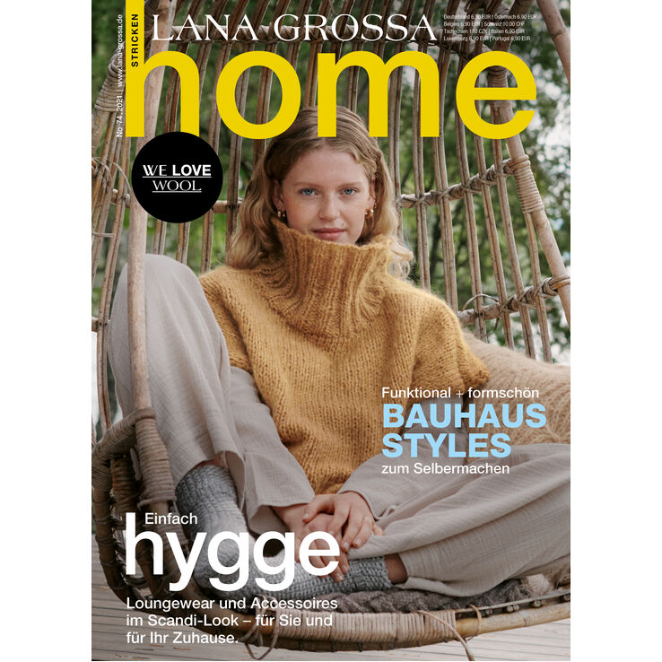 home No. 74 - Rivista + istruzioni in tedesco di Lana Grossa