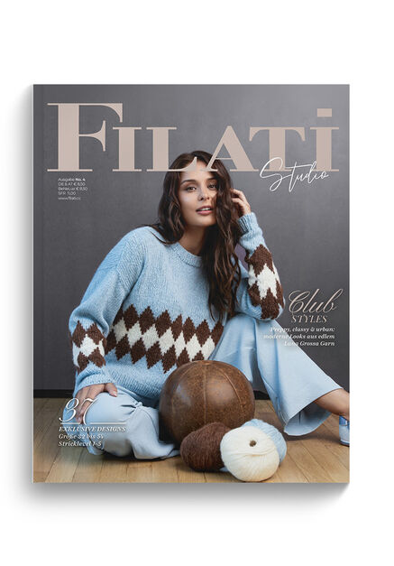 Lana Grossa FILATI STUDIO No. 4 - Rivista tedesca + istruzioni in italiano
