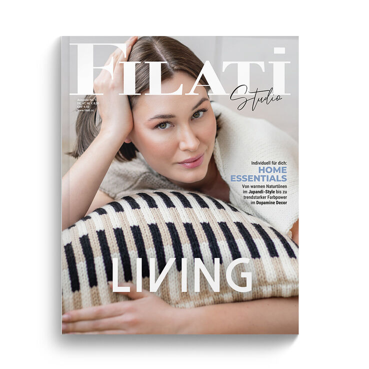 LIVING No. 1 - Rivista tedesca + istruzioni in italiano di FILATI Studio