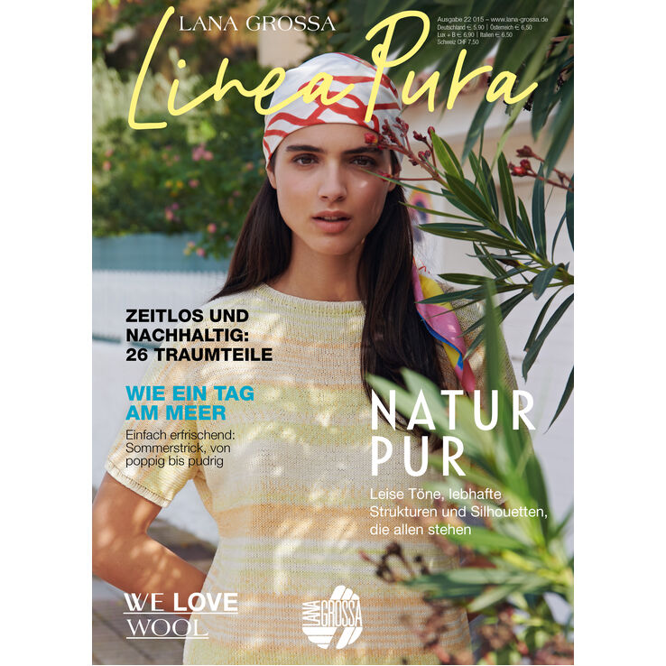 LINEA PURA No. 15 - Rivista tedesca + istruzioni in francese di Lana Grossa
