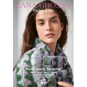 Tücher & Co. No. 6 - Rivista tedesca + istruzioni in inglese di Lana Grossa
