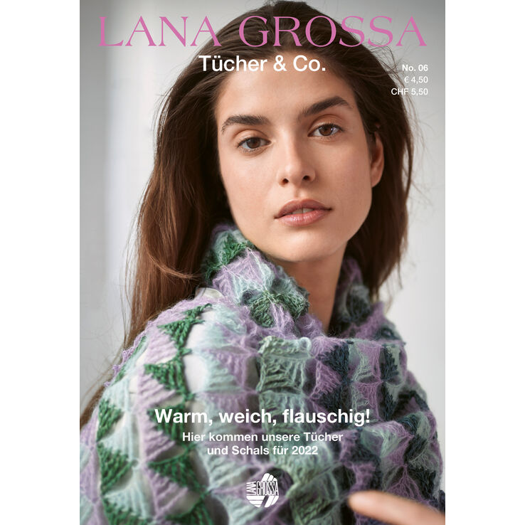 Tücher & Co. No. 6 - Rivista tedesca + istruzioni in inglese di Lana Grossa