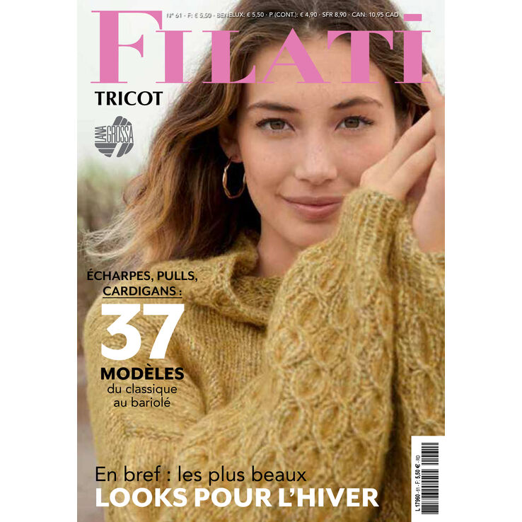 FILATI Tricot No. 21/61 - Rivista + istruzioni in francese di Lana Grossa