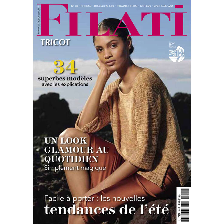FILATI Tricot No. 18 (FR) - Rivista + istruzioni in francese di Lana Grossa