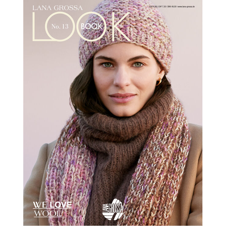 LOOKBOOK No. 13 - Rivista tedesca + istruzioni in inglese di Lana Grossa