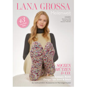 MEILENWEIT No. 6 - Rivista tedesca + istruzioni in inglese di Lana Grossa