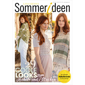 SOMMERIDEEN No. 1 - Rivista tedesca + istruzioni in inglese di Lana Grossa