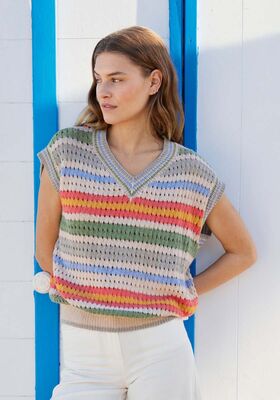 MAGLIONE SENZA MANICHE Ecopuno di Lana Grossa