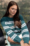 FILATI Studio MAGLIONE A RIGHE Landlust Kidmohair
