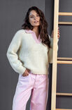 FILATI Studio MAGLIONE POLO RAGLAN TOP-DOWN
