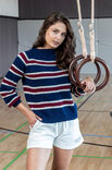 FILATI Studio MAGLIONE A RIGHE RAGLAN TOP-DOWN Ecopuno