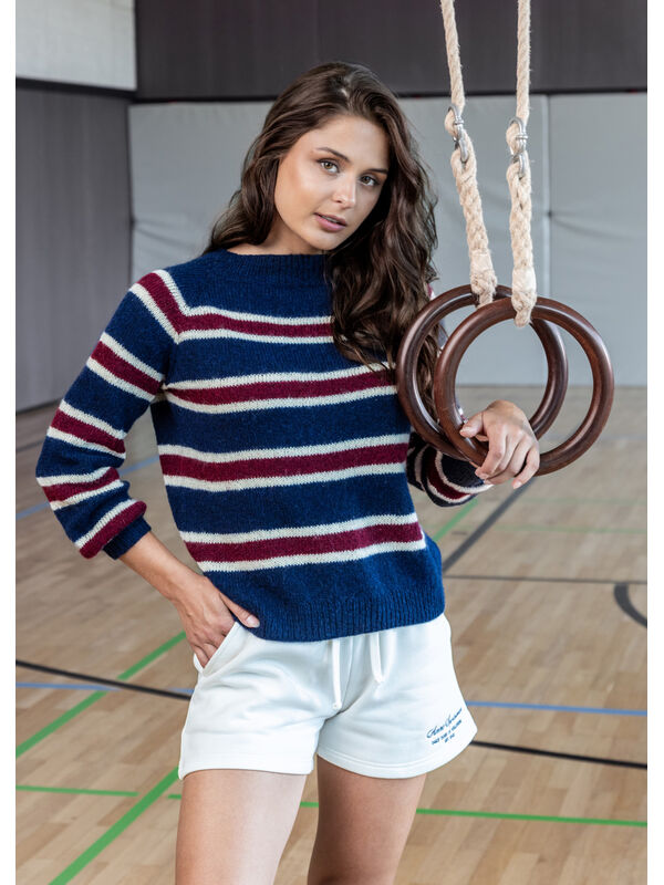 FILATI Studio MAGLIONE A RIGHE RAGLAN TOP-DOWN Ecopuno