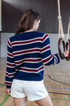FILATI Studio MAGLIONE A RIGHE RAGLAN TOP-DOWN Ecopuno