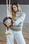 FILATI Studio MAGLIONE A RIGHE RAGLAN TOP-DOWN Ecopuno