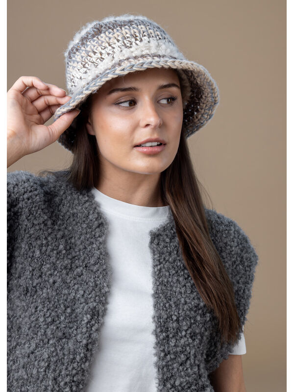 FILATI Studio CAPELLO ALL'UNCINETTO Alpina Landhauswolle & Merino Cardato & Cinque Multi & Landlust Soft Tweed 180 & Orsetto