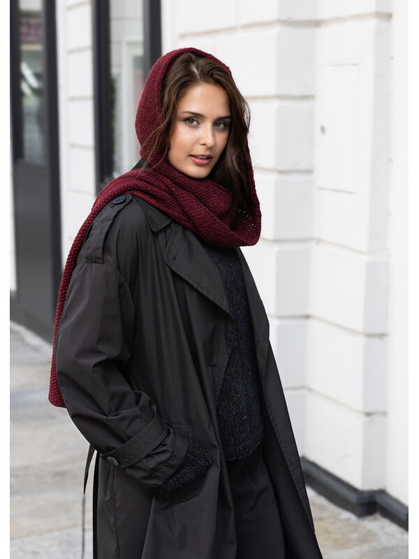FILATI Studio SCIARPA CON CAPPUCCIO Alta Moda Alpaca