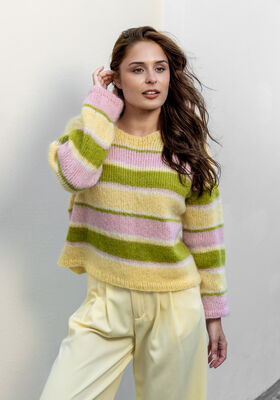 MAGLIONE A RIGHE TOP-DOWN Filo di Gio di FILATI Studio