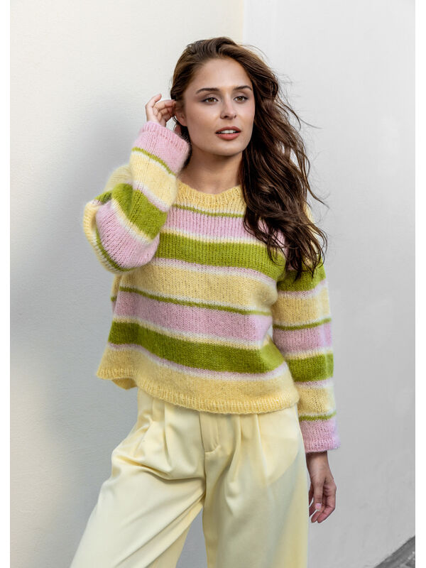 FILATI Studio MAGLIONE A RIGHE TOP-DOWN Filo di Gio