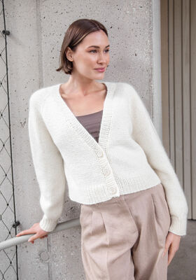 CARDIGAN TOP-DOWN Merino Miscela & Silkhair di FILATI Studio