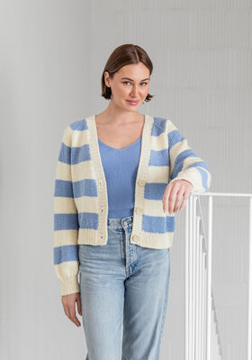 CARDIGAN TOP-DOWN Merino Miscela di FILATI Studio