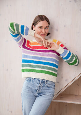 MAGLIONE TOP-DOWN Merino Miscela di FILATI Studio