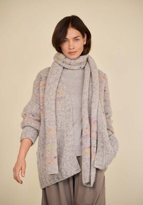 CARDIGAN Alpaca Air II & Cassata di Lana Grossa