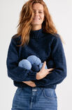 Lana Grossa MAGLIONE HANNAH II Cool Wool Big Dots