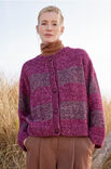 Lana Grossa GIACCA A FASCE COLORATE Cool Wool Vintage & Silkhair