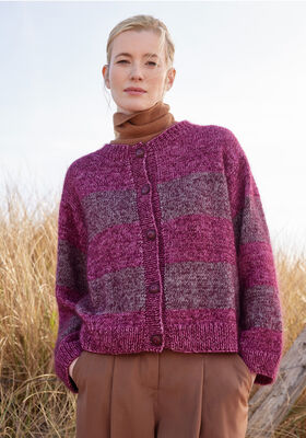 GIACCA A FASCE COLORATE Cool Wool Vintage & Silkhair di Lana Grossa