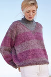 Lana Grossa MAGLIONE CON SCOLLO A V Cool Wool Vintage & Silkhair