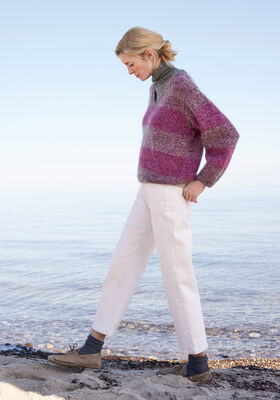 MAGLIONE CON SCOLLO A V Cool Wool Vintage & Silkhair di Lana Grossa