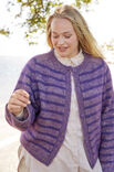 Lana Grossa TOP DOWN GIACCA A RIGHE Merino Superiore & Silkhair