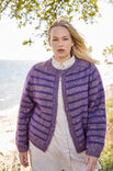 Lana Grossa TOP DOWN GIACCA A RIGHE Merino Superiore & Silkhair