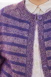 Lana Grossa TOP DOWN GIACCA A RIGHE Merino Superiore & Silkhair