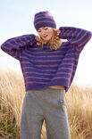 Lana Grossa PULL A RIGHE LAVORATO TOP DOWN Merino Superiore & Silkhair