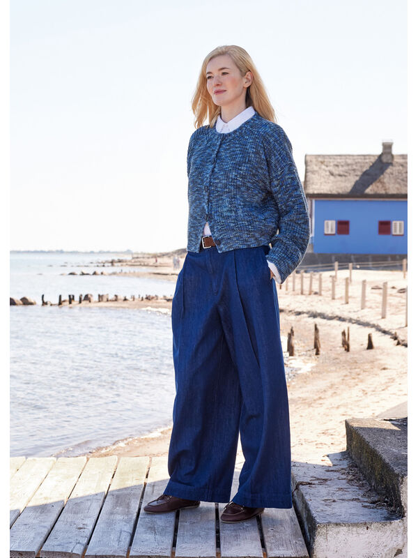 Lana Grossa GIACCA A MEZZA COSTA INGLESE Cool Wool Print
