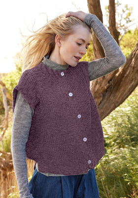 GILET A MEZZA COSTA INGLESE Cool Wool Vintage di Lana Grossa