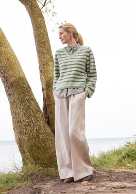 MAGLIONE A RIGHE Merino Superiore & Silkhair di Lana Grossa