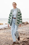 Lana Grossa GIACCA A RIGHE TOP DOWN Vintage Superchunky