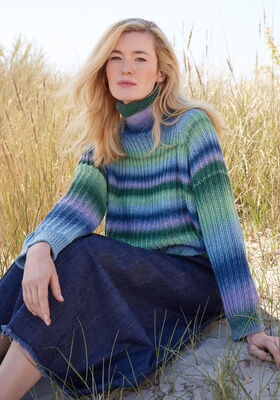 MAGLIONE TOP DOWN Cool Wool Big Color di Lana Grossa