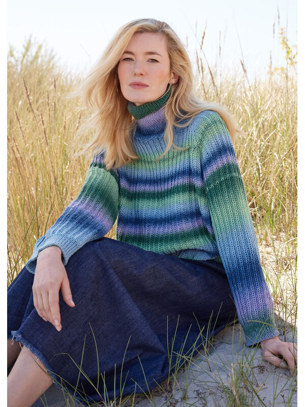 Lana Grossa MAGLIONE TOP DOWN Cool Wool Big Color