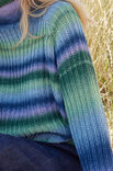 Lana Grossa MAGLIONE TOP DOWN Cool Wool Big Color