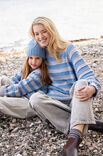 Lana Grossa MAGLIONE A RIGHE TOP DOWN Cool Wool Big Mélange