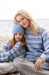 Lana Grossa MAGLIONE A RIGHE TOP DOWN Cool Wool Big Mélange