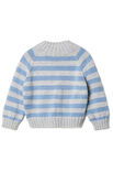 Lana Grossa MAGLIONE A RIGHE TOP DOWN PER BAMBINI Cool Wool Big Mélange