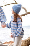 Lana Grossa MAGLIONE A RIGHE TOP DOWN PER BAMBINI Cool Wool Big Mélange
