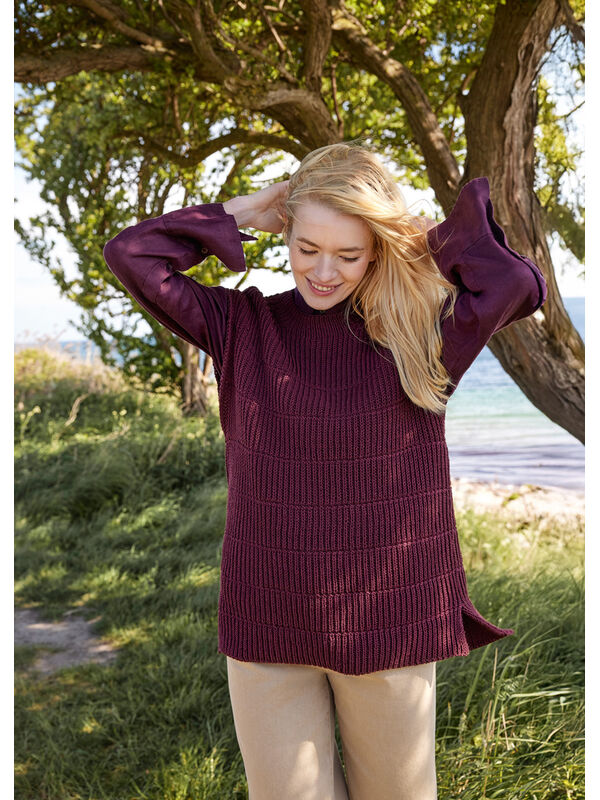 Lana Grossa MAGLIONE SMANICATO Cool Wool Mélange